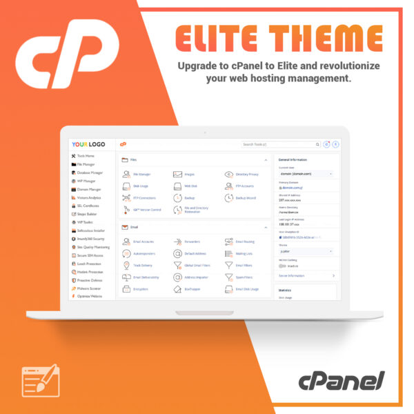 cPanel Elite Theme – The Premium cPanel Interface Style | By Fiveium